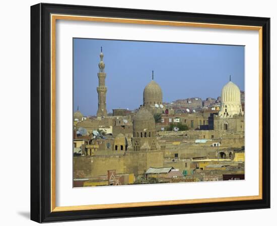 City of Dead, Cairo, Where Ruling Families of Medieval Cairo Built Mausoleums to Entomb their Dead-Julian Love-Framed Photographic Print