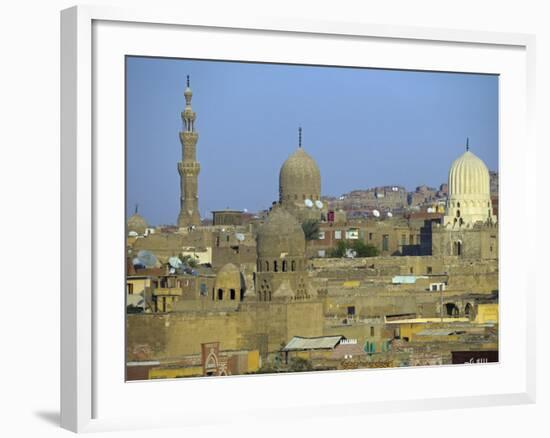 City of Dead, Cairo, Where Ruling Families of Medieval Cairo Built Mausoleums to Entomb their Dead-Julian Love-Framed Photographic Print