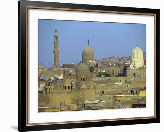 City of Dead, Cairo, Where Ruling Families of Medieval Cairo Built Mausoleums to Entomb their Dead-Julian Love-Framed Photographic Print