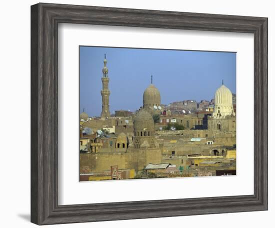 City of Dead, Cairo, Where Ruling Families of Medieval Cairo Built Mausoleums to Entomb their Dead-Julian Love-Framed Photographic Print