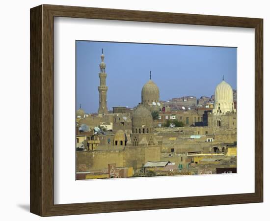 City of Dead, Cairo, Where Ruling Families of Medieval Cairo Built Mausoleums to Entomb their Dead-Julian Love-Framed Photographic Print