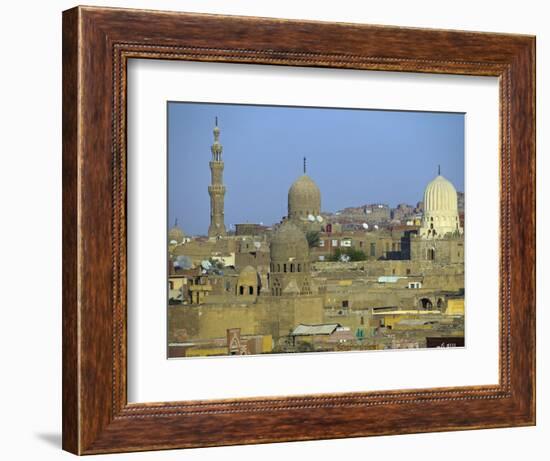 City of Dead, Cairo, Where Ruling Families of Medieval Cairo Built Mausoleums to Entomb their Dead-Julian Love-Framed Photographic Print