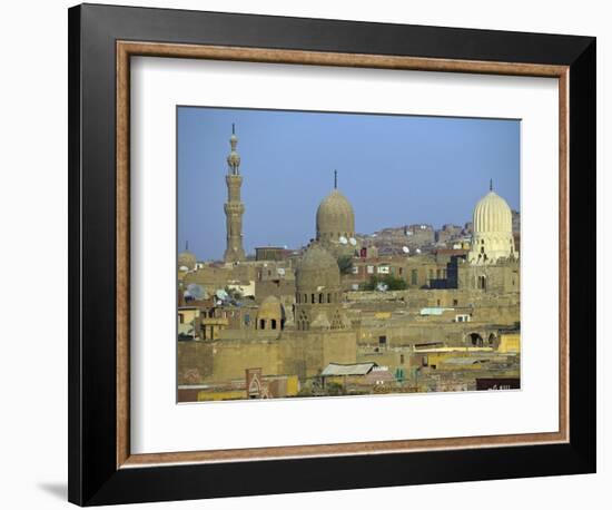 City of Dead, Cairo, Where Ruling Families of Medieval Cairo Built Mausoleums to Entomb their Dead-Julian Love-Framed Photographic Print