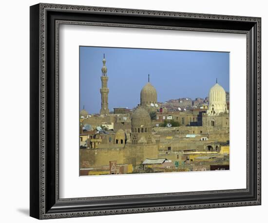 City of Dead, Cairo, Where Ruling Families of Medieval Cairo Built Mausoleums to Entomb their Dead-Julian Love-Framed Photographic Print