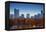 City of Denver Skyline-duallogic-Framed Premier Image Canvas