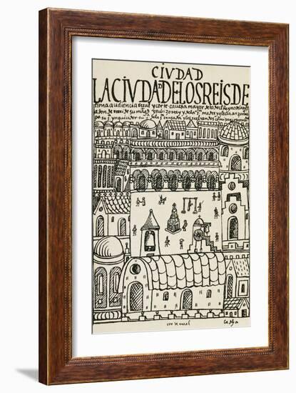 City of Kings, Now Lima, Founded in January, 1535, Peru-Felipe Guaman Poma De Ayala-Framed Giclee Print