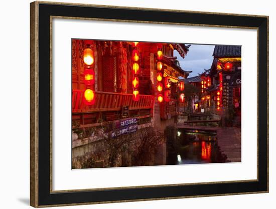 City of Lijiang, UNESCO World Heritage Site, Yunnan, China, Asia-Bruno Morandi-Framed Photographic Print