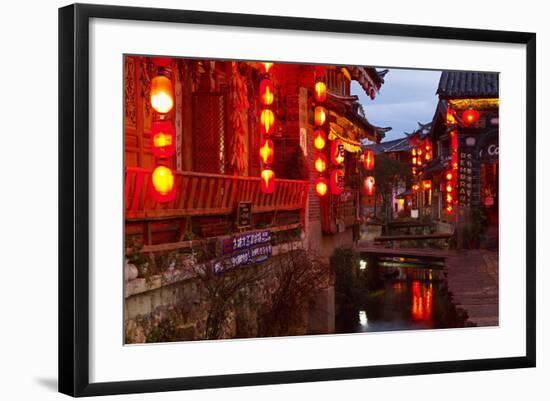 City of Lijiang, UNESCO World Heritage Site, Yunnan, China, Asia-Bruno Morandi-Framed Photographic Print