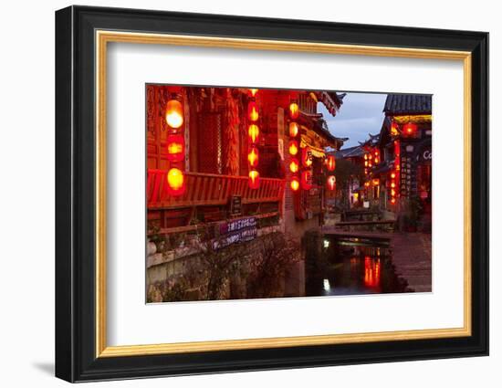 City of Lijiang, UNESCO World Heritage Site, Yunnan, China, Asia-Bruno Morandi-Framed Photographic Print