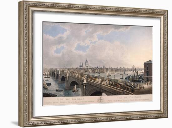 City of London from the South, 1802-Joseph Constantine Stadler-Framed Giclee Print