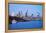 City of London Skyline and River Thames at Dusk, England, UK-Nadia Isakova-Framed Premier Image Canvas
