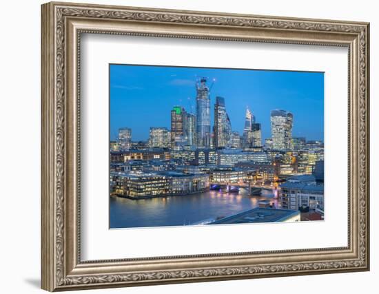City of London skyline from The Tate, London-Charles Bowman-Framed Photographic Print