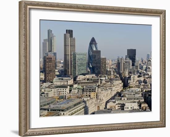 City of London Skyline, London, England, United Kingdom, Europe-Charles Bowman-Framed Photographic Print