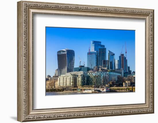 City of London skyline, River Thames, London, England, United Kingdom, Europe-John Guidi-Framed Photographic Print