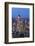 City of London skyscrapers at dusk, including Walkie Talkie building, from above, London-Ed Hasler-Framed Photographic Print