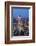 City of London skyscrapers at dusk, including Walkie Talkie building, from above, London-Ed Hasler-Framed Photographic Print