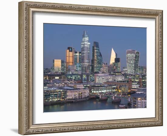 City of London, Square Mile, image shows completed 22 Bishopsgate tower, London, England-Charles Bowman-Framed Photographic Print