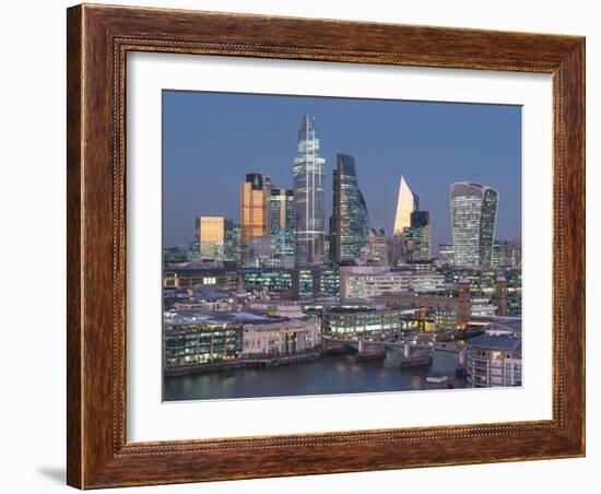 City of London, Square Mile, image shows completed 22 Bishopsgate tower, London, England-Charles Bowman-Framed Photographic Print