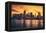 City of Miami at Sunset-prochasson-Framed Premier Image Canvas