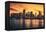 City of Miami at Sunset-prochasson-Framed Premier Image Canvas