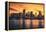 City of Miami at Sunset-prochasson-Framed Premier Image Canvas