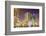 City of Miami Florida Colorful Night Panorama of Downtown-Fotomak-Framed Photographic Print