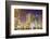 City of Miami Florida Colorful Night Panorama of Downtown-Fotomak-Framed Photographic Print