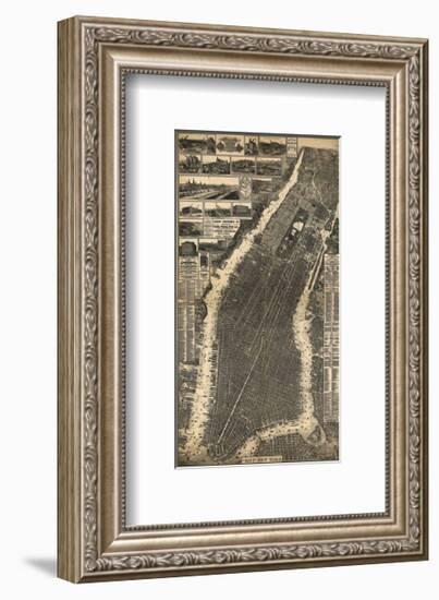 City of New York 1897-Vintage Reproduction-Framed Art Print