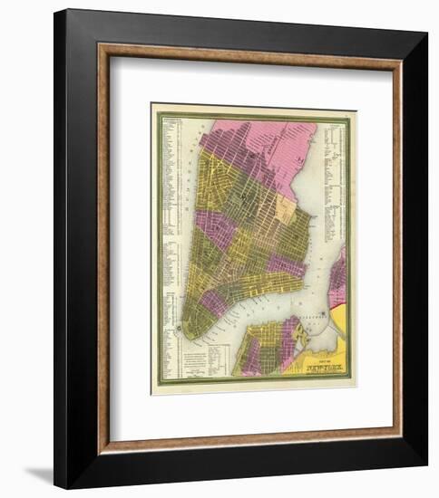 City of New York, c.1846-Samuel Augustus Mitchell-Framed Art Print