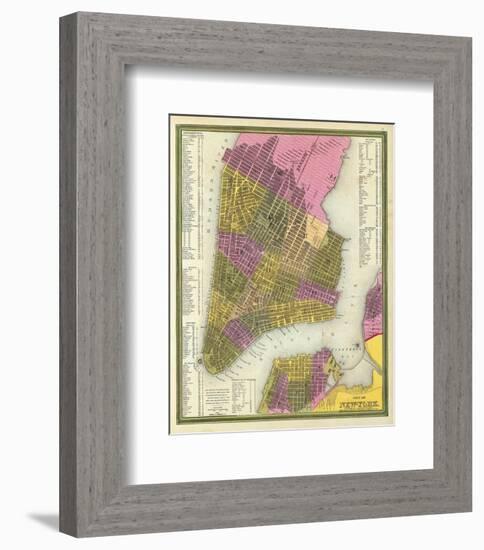 City of New York, c.1846-Samuel Augustus Mitchell-Framed Art Print