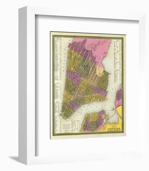 City of New York, c.1846-Samuel Augustus Mitchell-Framed Art Print