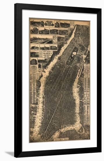 City of New York, c.1897-null-Framed Art Print