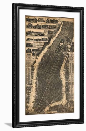 City of New York, c.1897-null-Framed Art Print