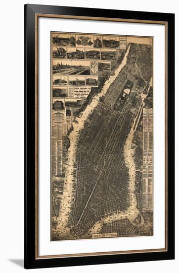 City of New York, c.1897-null-Framed Art Print