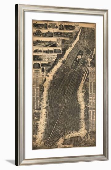 City of New York, c.1897-null-Framed Art Print