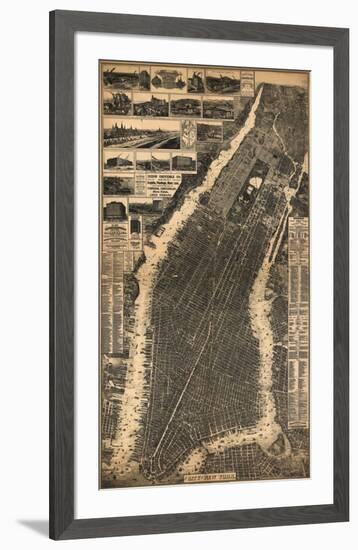 City of New York, c.1897-null-Framed Art Print