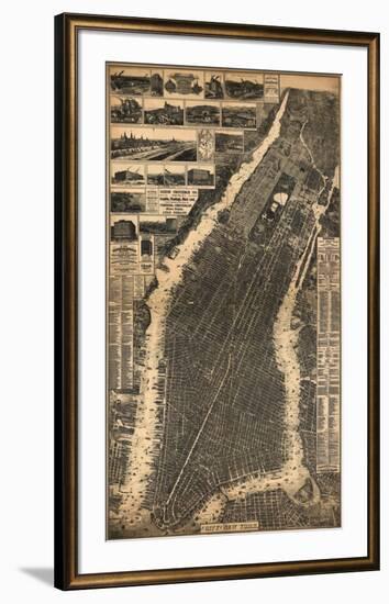 City of New York, c.1897-null-Framed Art Print