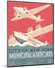 City of New York Municipal Airports-Vintage Reproduction-Mounted Giclee Print