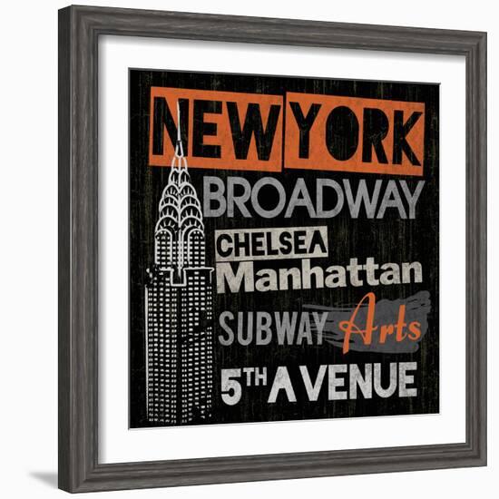 City of New York-Tom Frazier-Framed Giclee Print