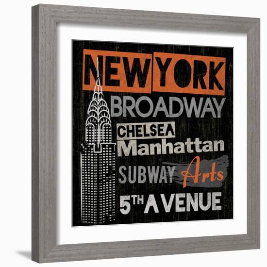 City of New York-Tom Frazier-Framed Giclee Print