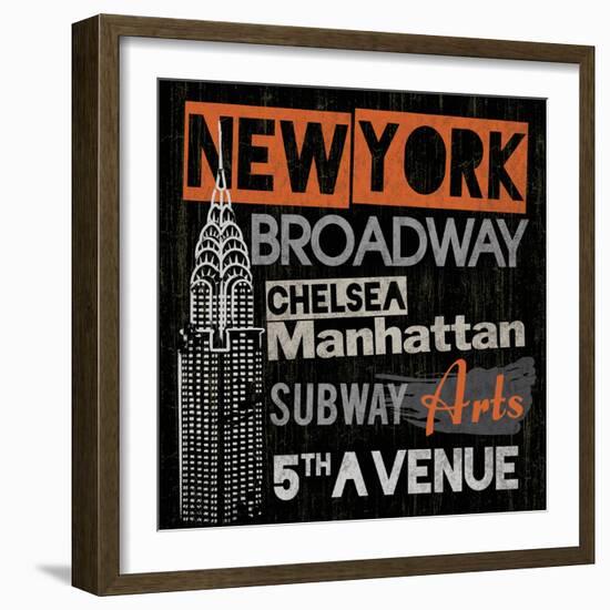 City of New York-Tom Frazier-Framed Giclee Print