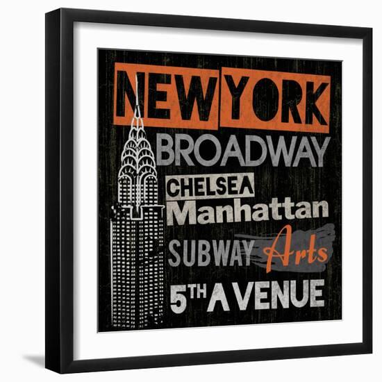 City of New York-Tom Frazier-Framed Giclee Print