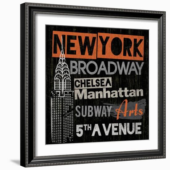 City of New York-Tom Frazier-Framed Giclee Print