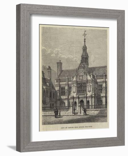 City of Oxford High School for Boys-Frank Watkins-Framed Giclee Print