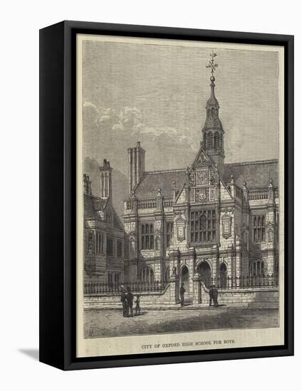 City of Oxford High School for Boys-Frank Watkins-Framed Premier Image Canvas