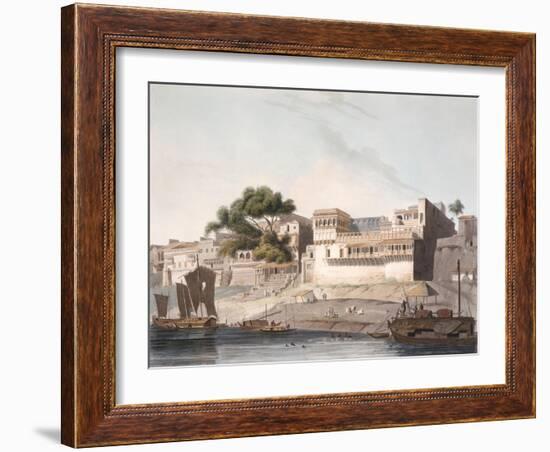 City of Patna, River Ganges, Plate 10 from Part 1 of Oriental Scenery, Engraved 1795-Thomas & William Daniell-Framed Giclee Print