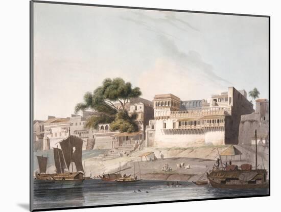 City of Patna, River Ganges, Plate 10 from Part 1 of Oriental Scenery, Engraved 1795-Thomas & William Daniell-Mounted Giclee Print