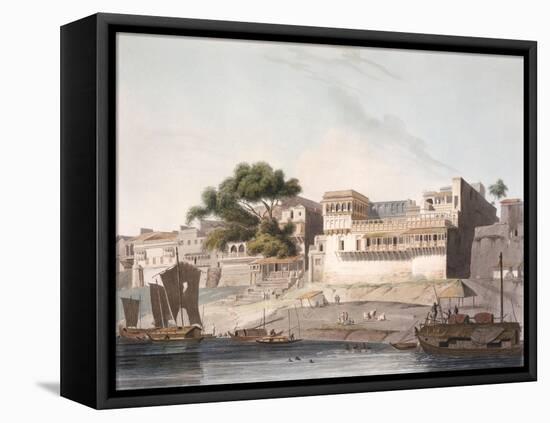 City of Patna, River Ganges, Plate 10 from Part 1 of Oriental Scenery, Engraved 1795-Thomas & William Daniell-Framed Premier Image Canvas