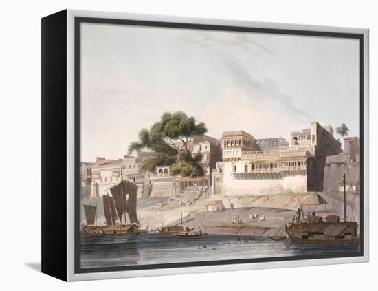 City of Patna, River Ganges, Plate 10 from Part 1 of Oriental Scenery, Engraved 1795-Thomas & William Daniell-Framed Premier Image Canvas