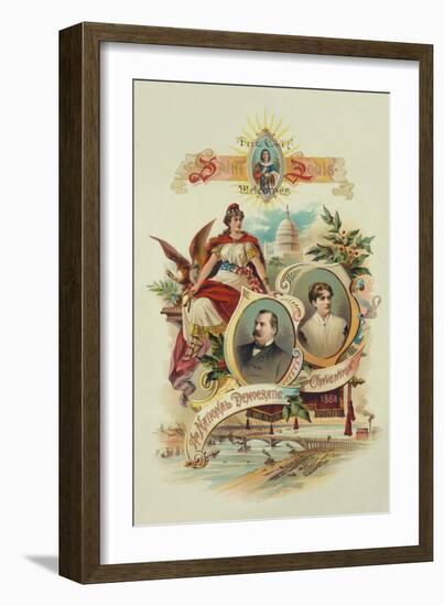 City of Saint Louis Welcomes the National Democratic Convention, 1888-Tracey Printing-Framed Art Print